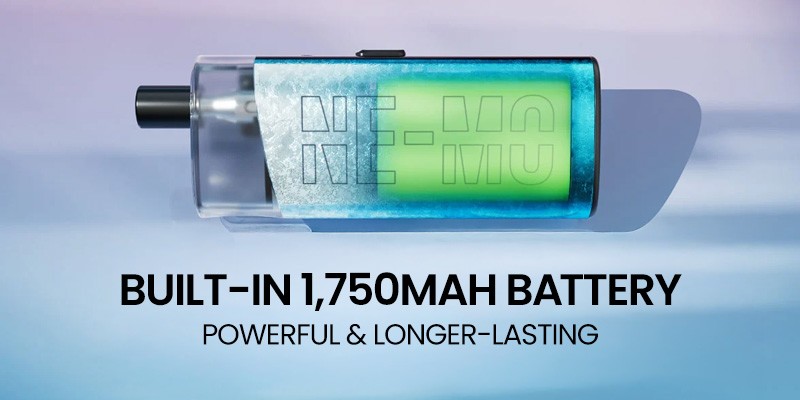 Innokin Ne-Mo, 1750mAh Built-In Battery, USB-C Rechargeable