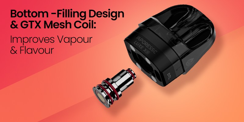 Luxe XR Pod, Bottom-Filling, GTX Mesh Coil