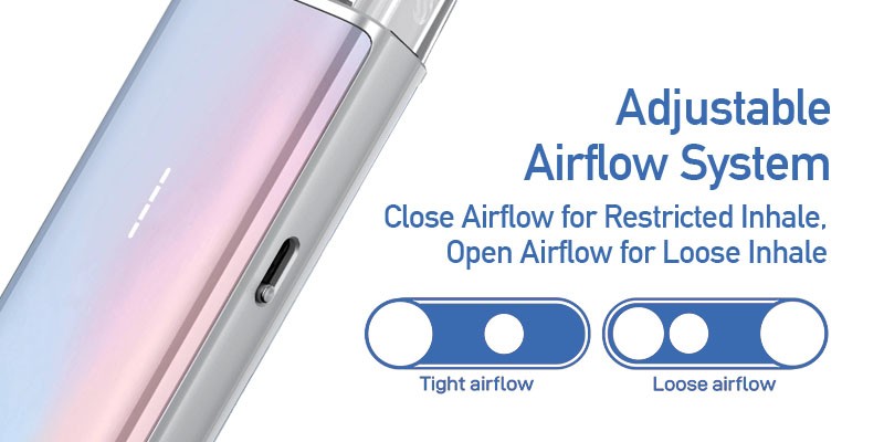 Adjustable Airflow, Restricted or Loose
