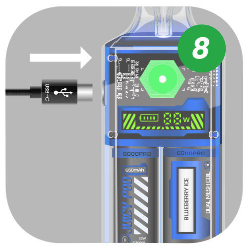 Recharge Via USB-C