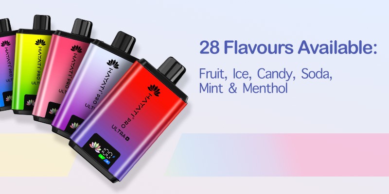 Hayati Pro Ultra Plus, Fruit, Ice, Candy, Soda, Mint & Menthol