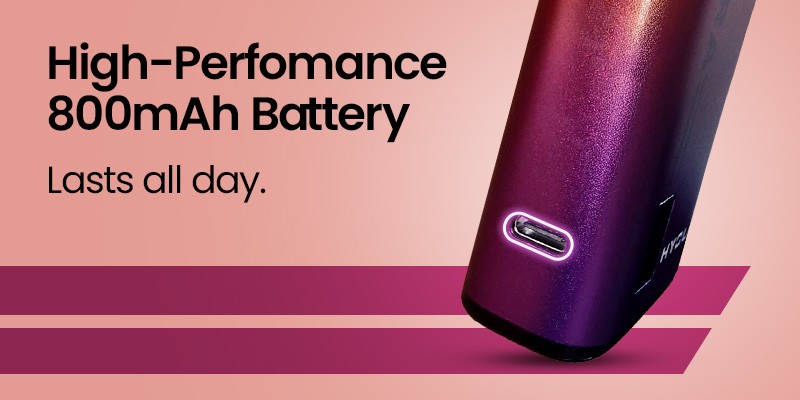Hyola Ultra 30K, 800mAh Built-In, USB-C Rechargeable