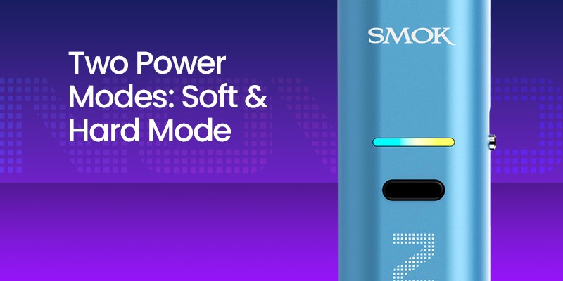 Smok Novo Eco, Two Power Modes, Soft, Hard