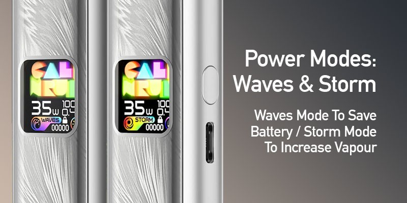 Caliburn G4, Two Power Modes, Waves and Storm