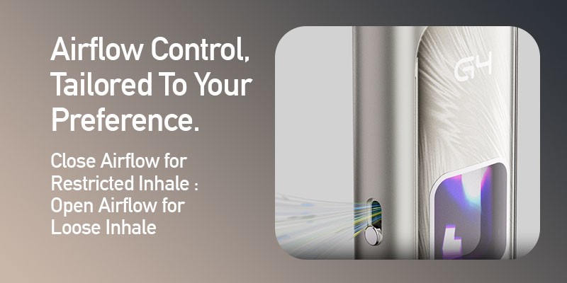 Adjustable Airflow, Loose or Restricted
