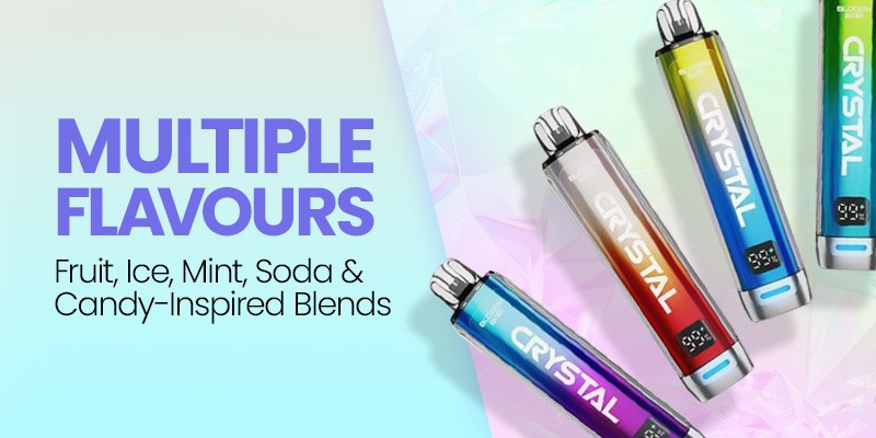 Bloody Bar Crystal pod kit in fruit, ice, mint, soda and candy flavours