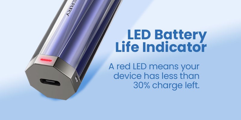 Hawcos Lost Mary Crystal Pro battery indicator