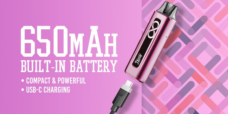 Doozy Infinity, 650mAh Built-In Battery, 45 Minute Charge Time