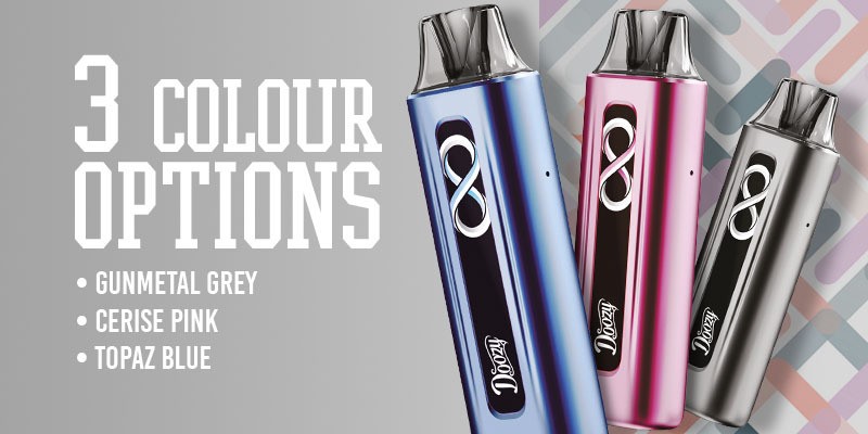 Doozy Infinity Colours, Grey, Pink, Blue