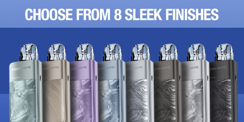 Digi Q Vista in White, Lavender Purple, Silver, Champagne Gold, Black, Gunmetal, Light Jade and Ocean Blue