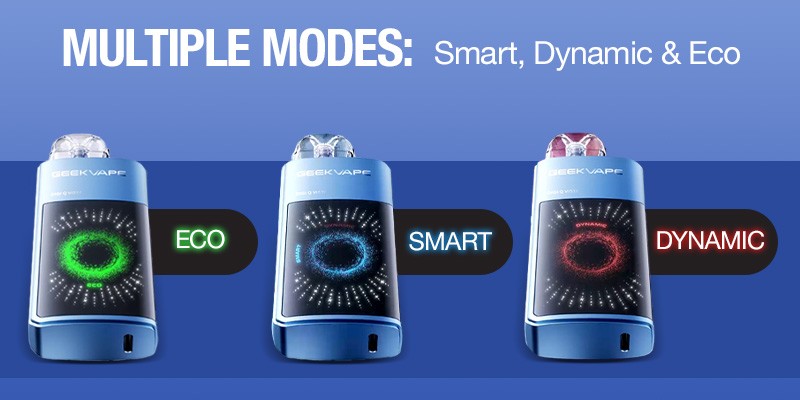 Geekvape Digi Q Vista, Three Vaping Modes, Smart, Dynamic, Eco