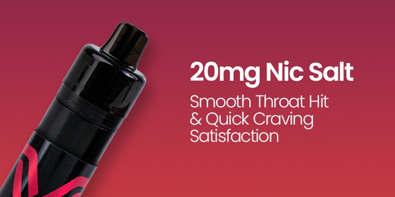 Ayce X vape kit, 20mg strength, nicotine salt