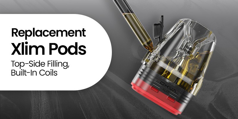 Oxva Xlim SQ Pro 2, Xlim V3 Replacement Pods, 0.4, 0.6, 0.8, 1.2 Ohm Resistances, MTL and RDTL Vaping