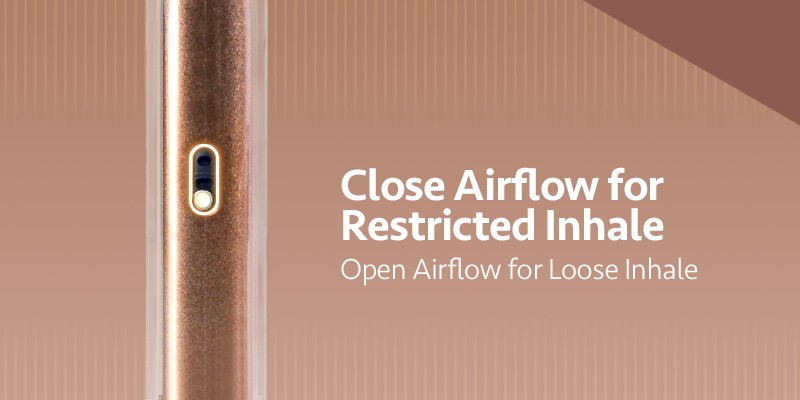 Adjustable Airflow, Loose or Restricted