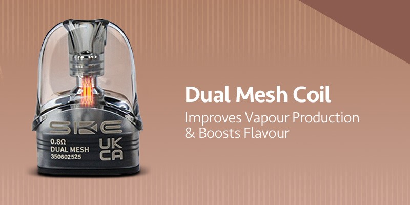 2ml Refillable Pulx Air Pod, Dual Mesh Coil