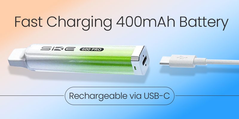SKE Crystal 600 Pro pod kit 400mAh battery