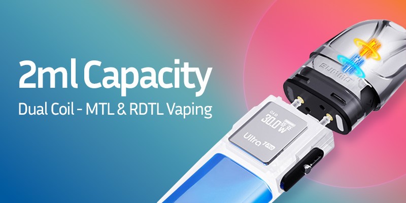Summo Ultra1 Pro Replacement Pod, 2ml Capacity, Dual Coils