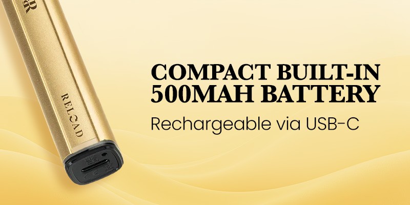 Gold Bar Reload vape built-in battery