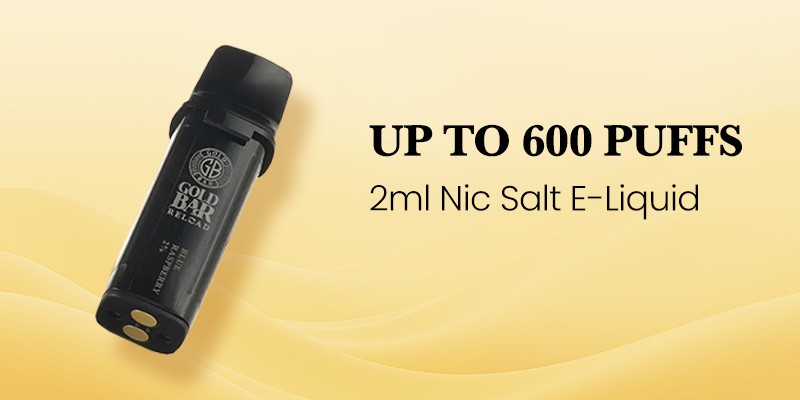 Gold Bar Reload 600 puff pods