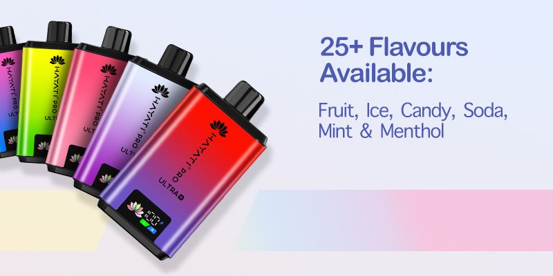 Hayati Pro Ultra Plus, Fruit, Ice, Candy, Soda, Mint & Menthol