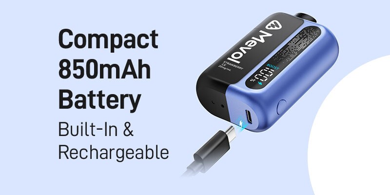 Mevol S7000, 850mAh Built-In Battery, USB-C Charging