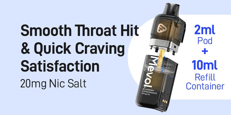 Mevol S7000, 20mg Nic Salt, Smooth Throat Hit, Fast Craving Satisfaction