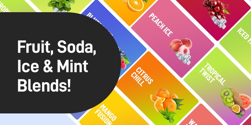 Mevol S7000 Flavours, Fruit, Soda, Mint, Ice