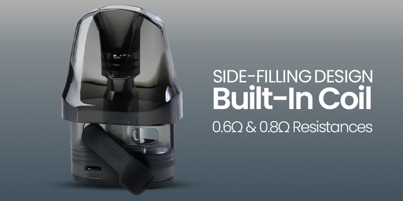 Pava Horiz Replacement Pod, Side-Filling, Built-In Coils