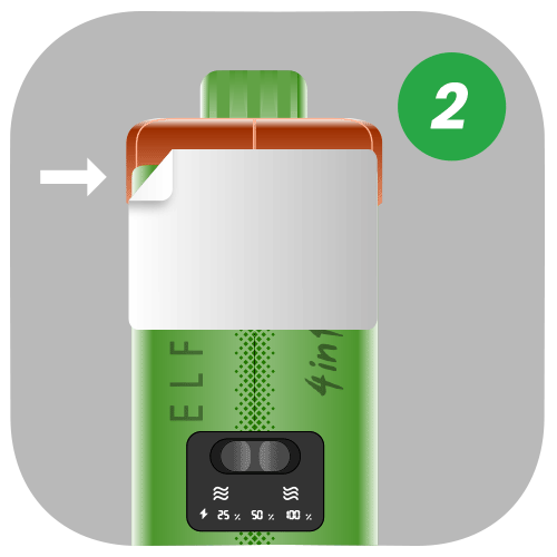 Pull the rubber stoppers off of both refill containers