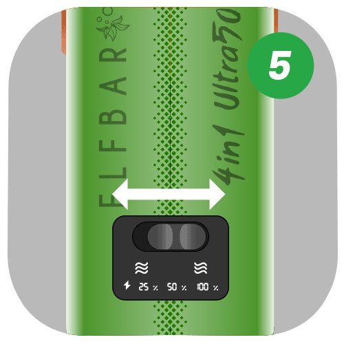 Swap between flavours with the slider