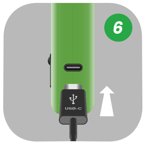 Recharge your kit via USB-C