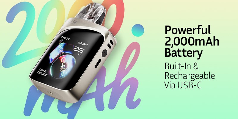 Uwell Caliburn G4 Pro Koko Battery Specs, 2000mAh, 50 Minute Charge