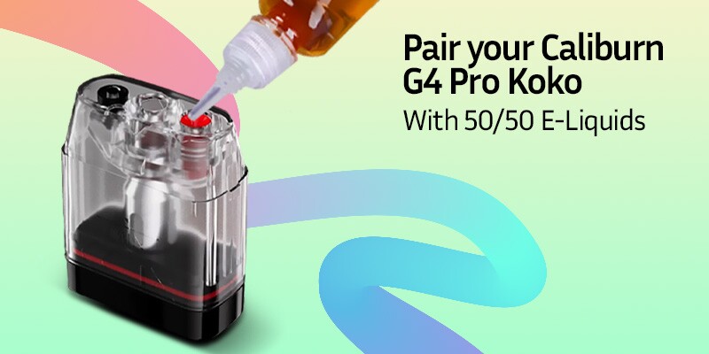 The Caliburn G4 Pro Koko With 50% VG E-Liquid