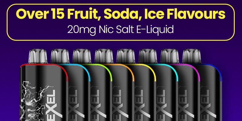 Nexel Thunder 15K refill packs contain 20mg nic salt e-liquid.