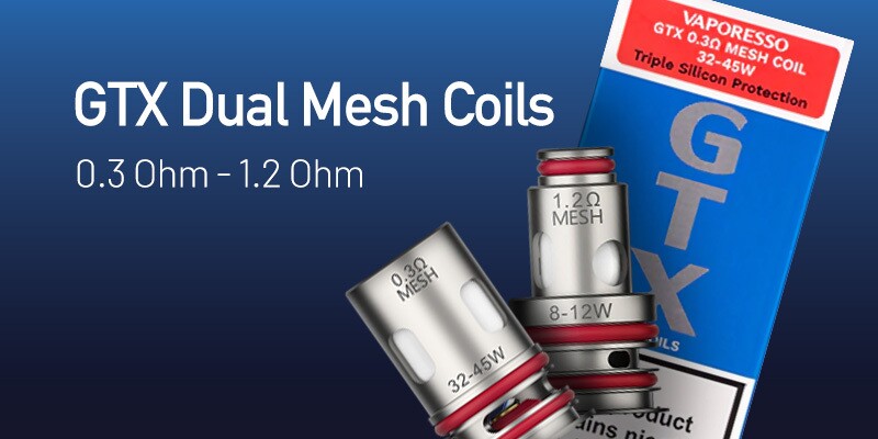 GTX Dual Mesh Coils, 0.2 Ohm, 0.15 Ohm, RDTL Vaping