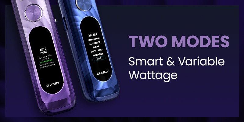Smok Novo Classy smart and variable wattage