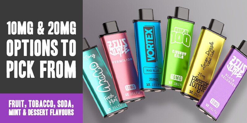 Zeltu X3 vape kit Zeltu X3 prefilled pods, Keep It 100, Georgie Porgie, Momo