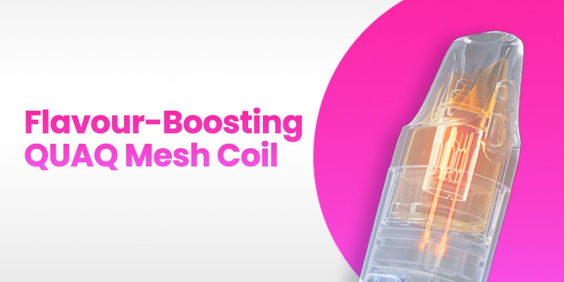 Elfx pod with QUAQ mesh coil