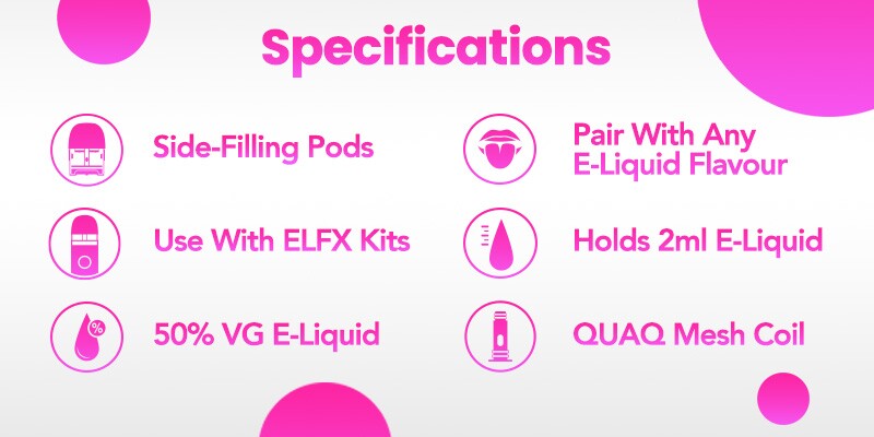 Elfx pods specifications