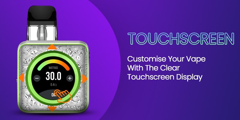 Xros 5 Nano has a touchscreen display