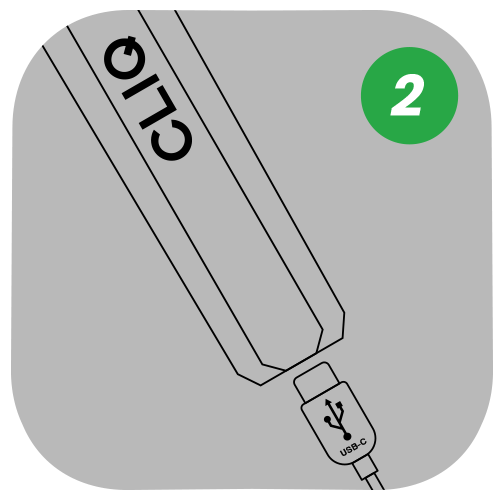 Charge your kit with a USB-C cable