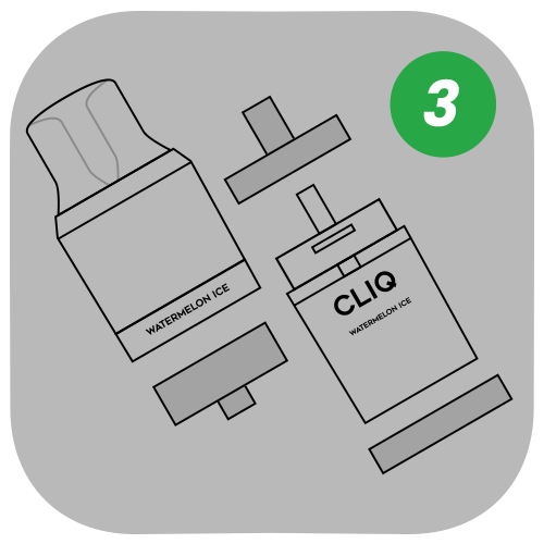 Remove any stoppers or stickers