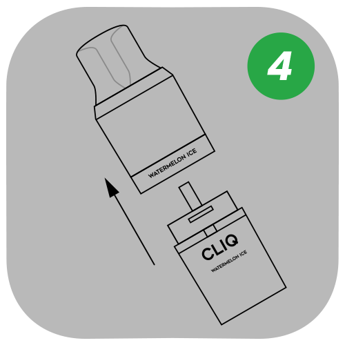 Connect your pod and refill container