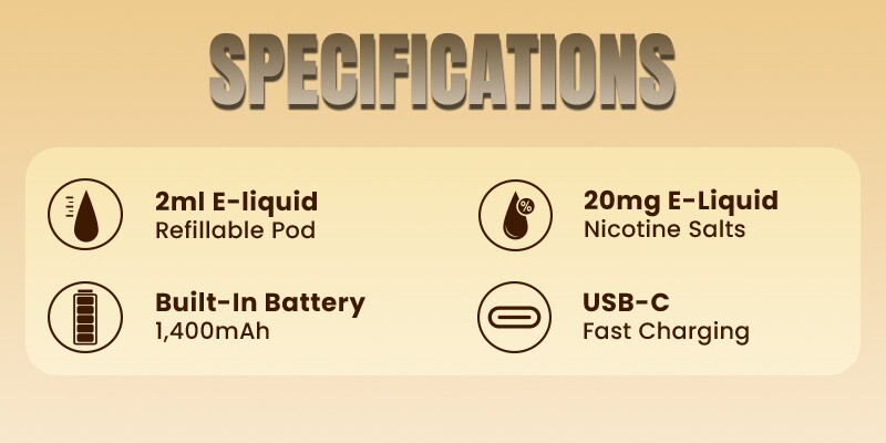 Vaporesso Vibe SE 2 pod vape kit specs