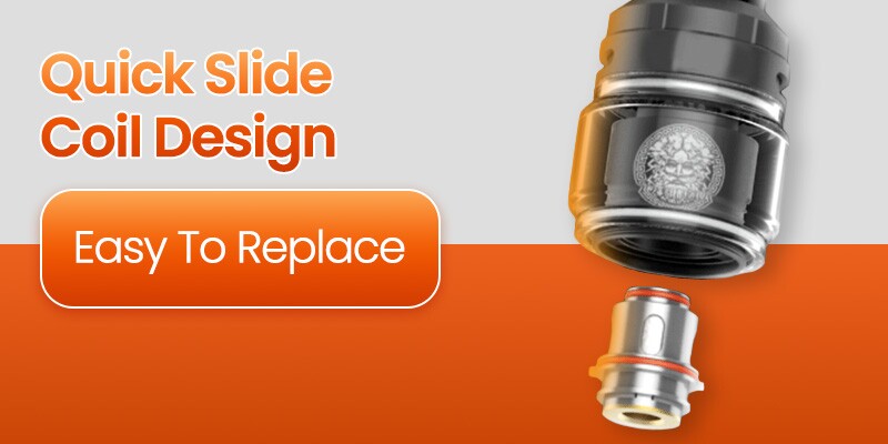 Geekvape Zeus tank quick slide coil design