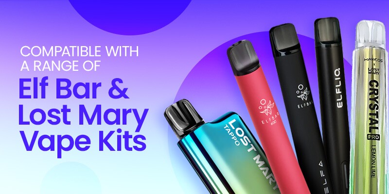 Elfliq Elfa Turbo is compatible with Elf Bar kits