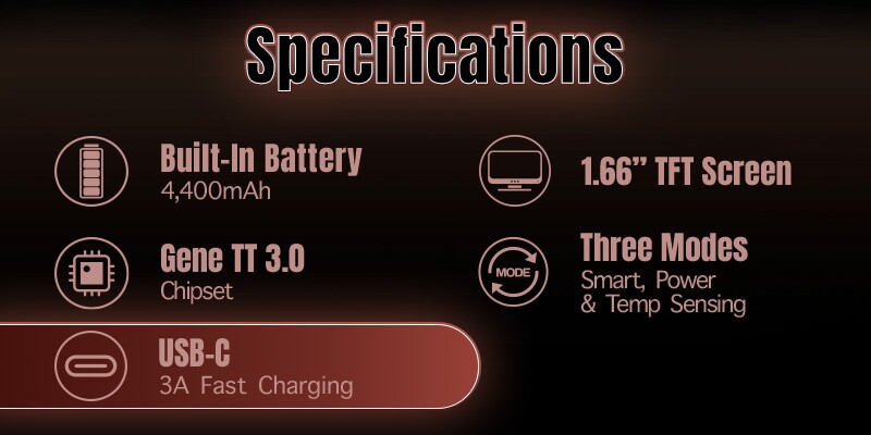 Voopoo Drag 6 Mod specs