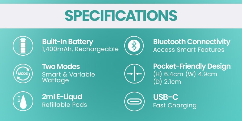 Lost Vape Ursa Baby 3 specs