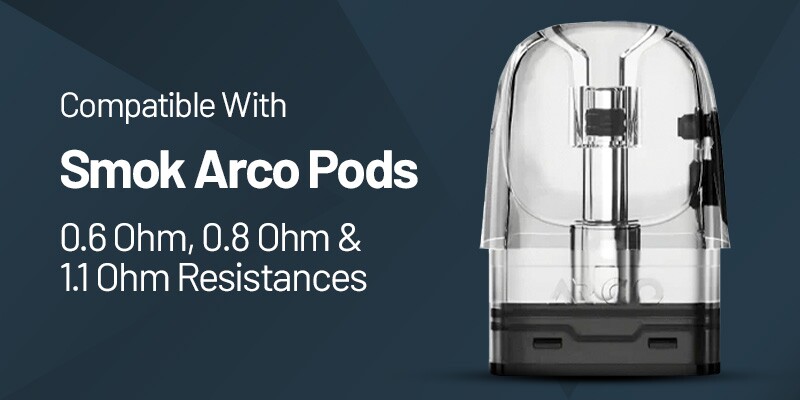 Smok Arco S1 uses Smok Arco pods