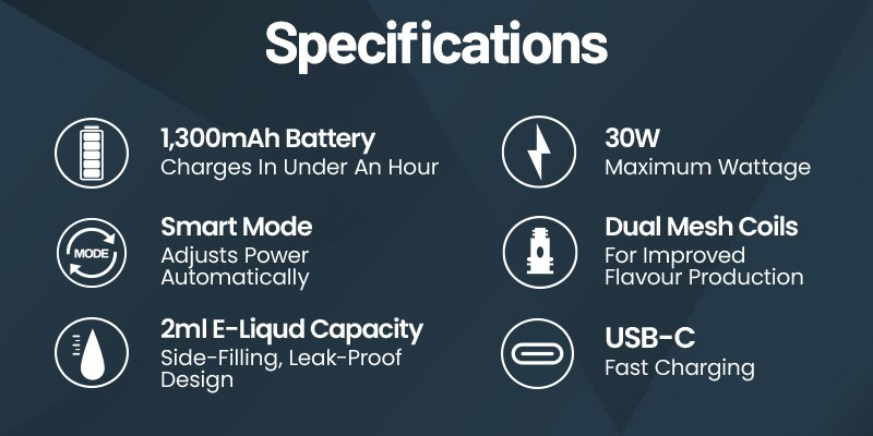 The Smok Arco S1 is a simple-to-use refillable kit